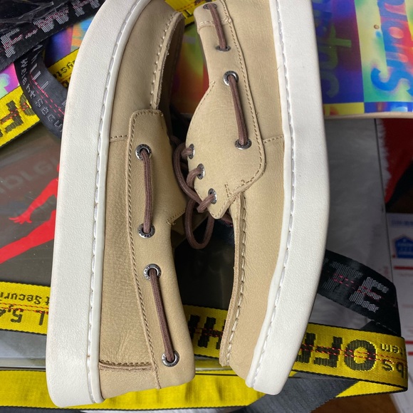 🆕 - Sperry Top Sider - Beige Boat Shoes - 9.5/10 - Picture 5 of 7